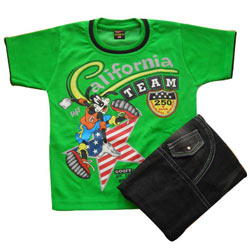 Green Kidswear for Boy.(4 year   6 year)