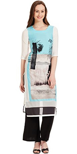 Gorgeous Sea-Green Kurti by W Gorgeous Sea-Green Kurti by W