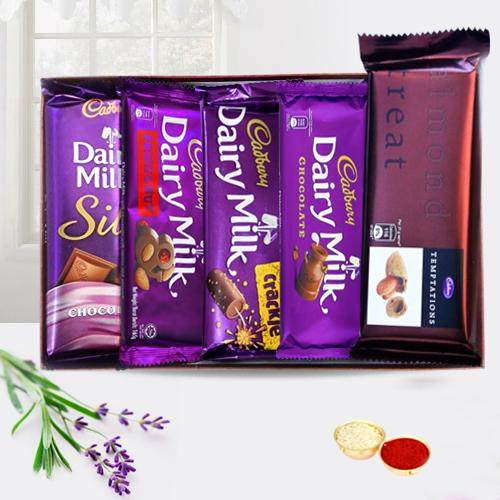 Treat of Chocolates from Cadburys with free Roli Tilak and Chawal Treat of Chocolates from Cadburys with free Roli Tilak and Chawal