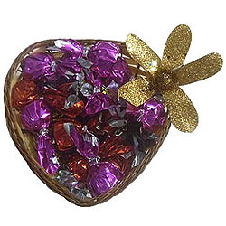 Heart Shaped Pack of Assorted Homemade Chocolates Heart Shaped Pack of Assorted Homemade Chocolates