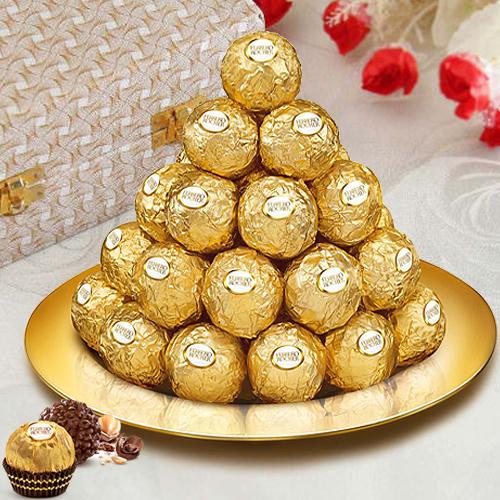 Golden Platter of Ferrero Rocher Golden Platter of Ferrero Rocher