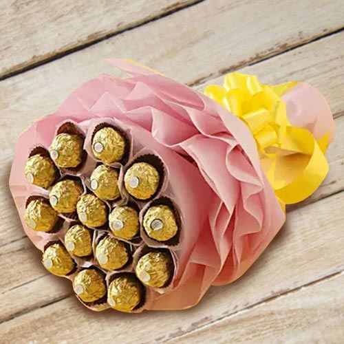 Wonderful Bouquet of Ferrero Rocher Chocolates Wonderful Bouquet of Ferrero Rocher Chocolates
