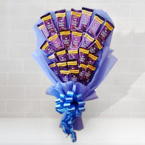 Yummy Bouquet of Cadbury Dairy Milk Chocolates Yummy Bouquet of Cadbury Dairy Milk Chocolates
