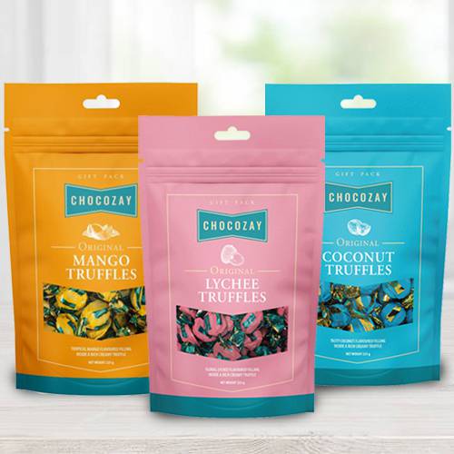 Exceptional Three Fruit Flavour Truffle Chocolates Exceptional Three Fruit Flavour Truffle Chocolates