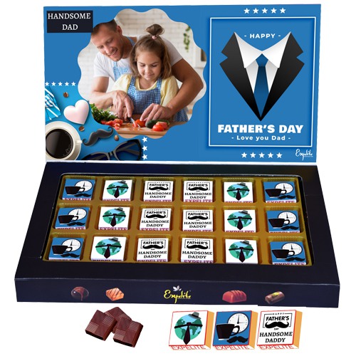 Enticing Handcrafted Customize Chocolates for Dad