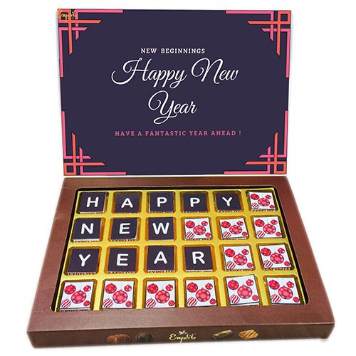 New Years Assorted Chocolates Box