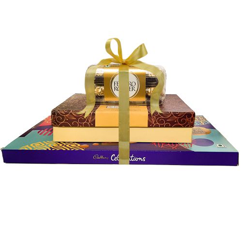 Delightful Choco Nutty Tower Gift