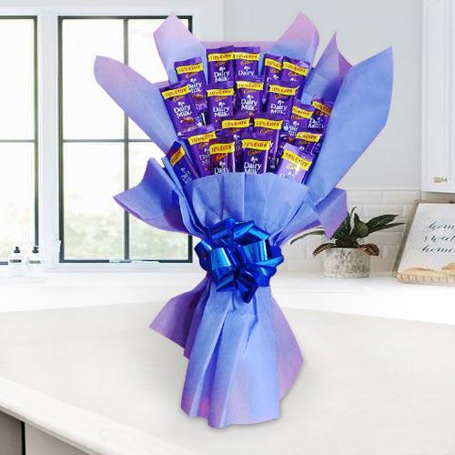 Tasty Cadbury Dairy Milk Chocolates Bouquet