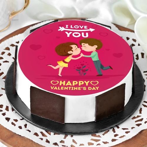 Delightful Gift of Vanilla Flavor Photo Cake Delightful Gift of Vanilla Flavor Photo Cake