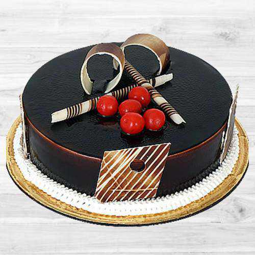 Sumptuous Dark Chocolate Truffle Cake