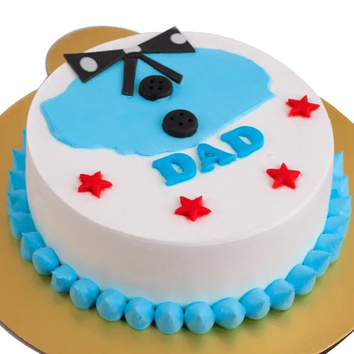 Heavenly Bow Cream Cake for Dad