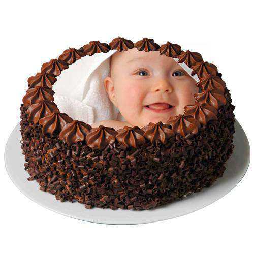 Delicious Chocolate Photo Cake Delicious Chocolate Photo Cake