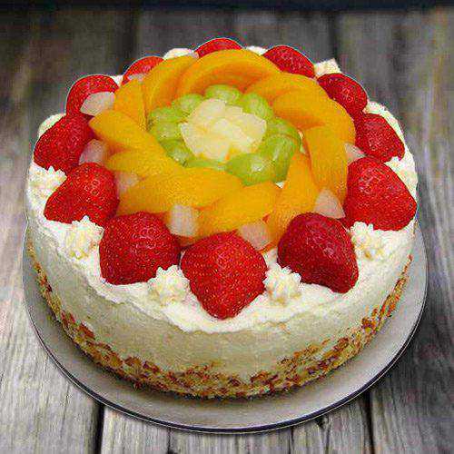 Exquisite Eggless Fresh Fruit Cake Exquisite Eggless Fresh Fruit Cake