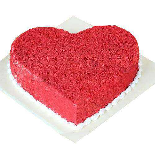 Sumptuous Red Velvet Cake in Heart Shape Sumptuous Red Velvet Cake in Heart Shape