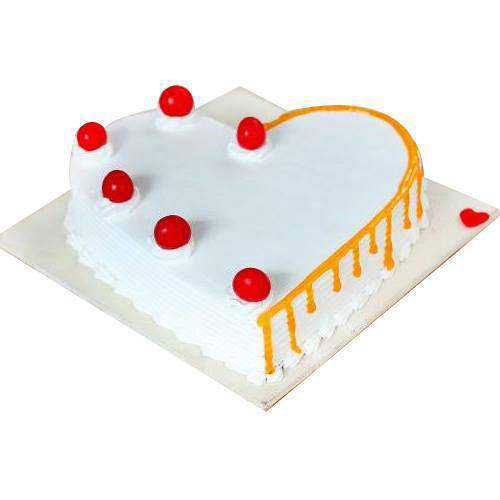 Scrumptious Heart Shape Vanilla Cake Scrumptious Heart Shape Vanilla Cake