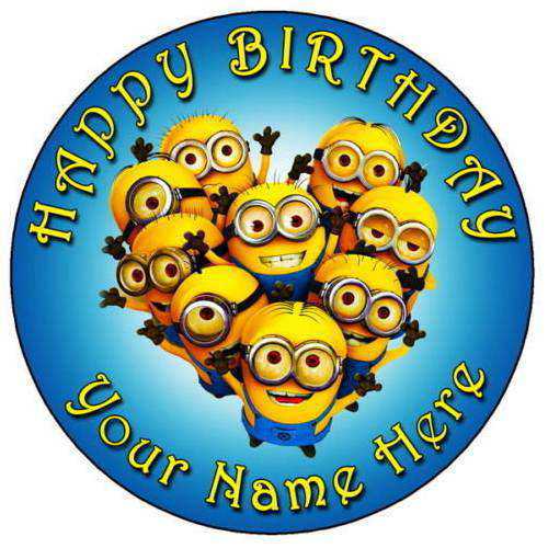 Sumptuous Minions Birthday Cake for Kids