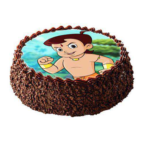 Delicious Chota Bheem Photo Cake for Kids Delicious Chota Bheem Photo Cake for Kids