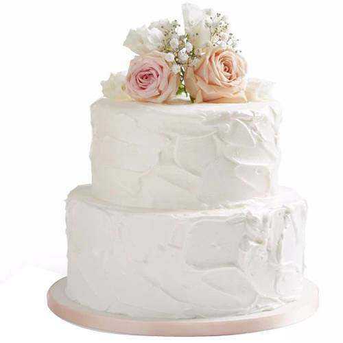 Delightful 2 Tier Wedding Cake Delightful 2 Tier Wedding Cake