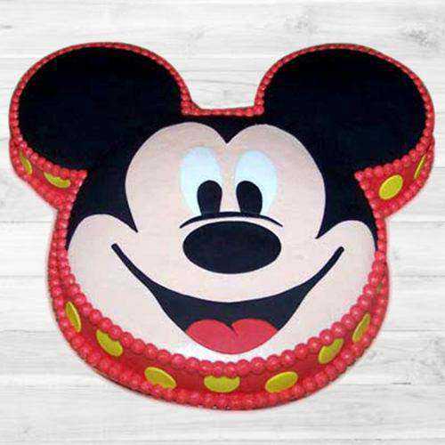 Appetizing Mickey Mouse Shape Cake for Birthday Appetizing Mickey Mouse Shape Cake for Birthday