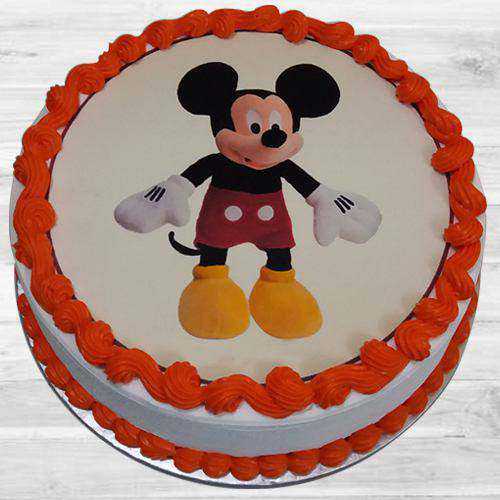 Delightful Kids Party Special Mickey Mouse Cake
