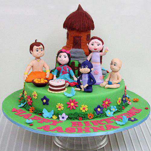 Exquisite Chota Bheem Theme Cake for Children