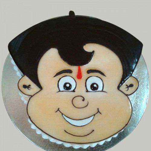 Mouth Watering Chota Bheem Shaped Cake for Kids