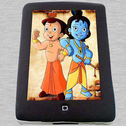 Beautiful Chota Bheem N Krishna Photo Cake for Kids