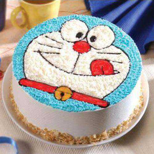 Heavenly Doremon Egg less Cake for Little One Heavenly Doremon Egg less Cake for Little One