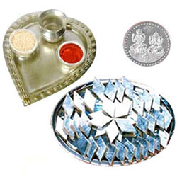 Free Coin with Aarti Thali N Haldirams Kaju Katli Combo Free Coin with Aarti Thali N Haldirams Kaju Katli Combo