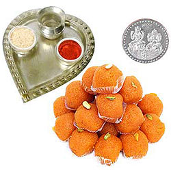 Free Coin with Aarti Thali N Haldirams Ladoo Combo Free Coin with Aarti Thali N Haldirams Ladoo Combo