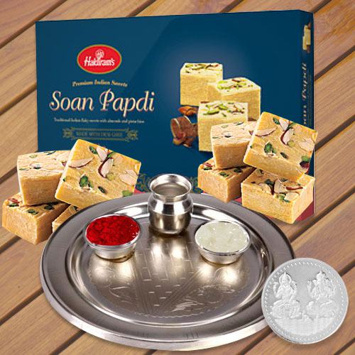 Haldiram Soan Papri N Thali  Free Coin