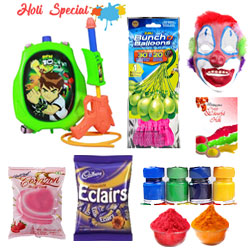 Exotic Choco with Ben 10 Holi Hamper Exotic Choco with Ben 10 Holi Hamper