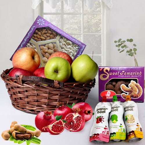 Amazing Gift Basket of Fruits N More