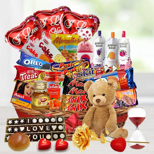 Surprising Valentine Treat Basket Surprising Valentine Treat Basket