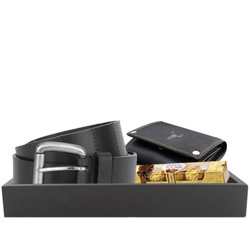 Ferrero Rocher Chocos with Wallet N Belt Combo for Men Ferrero Rocher Chocos with Wallet N Belt Combo for Men