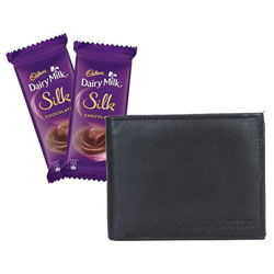 Cadbury Dairy Milk Silk Chocolate with Longhorns Wallet Combo Cadbury Dairy Milk Silk Chocolate with Longhorns Wallet Combo