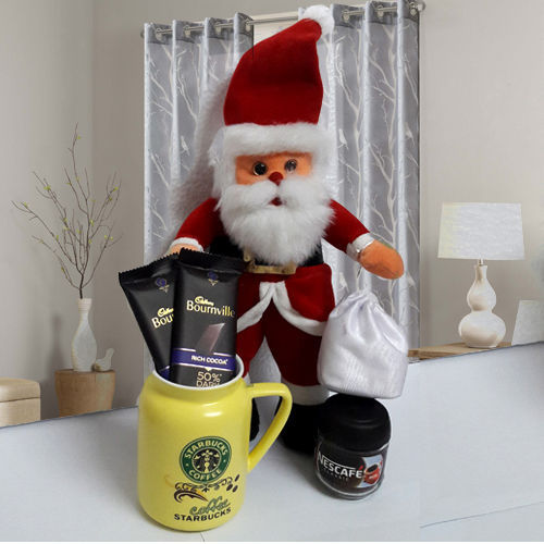 Santa Claus with Coffee Delight Santa Claus with Coffee Delight