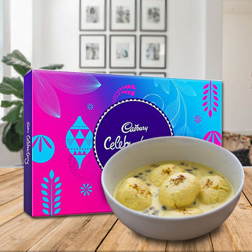 Superb Ras Malai with Assorted Chocolates Superb Ras Malai with Assorted Chocolates