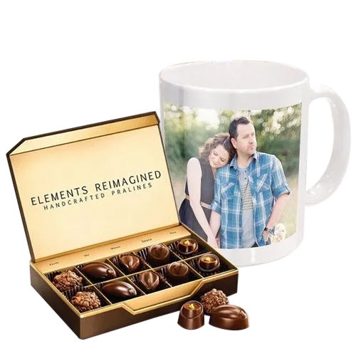 Marvelous Personalized Coffee Mug with ITC Premium Chocolates