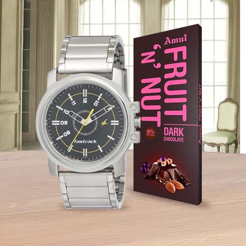 Fastrack Mens Watch N Amul Chocolate Fastrack Mens Watch N Amul Chocolate