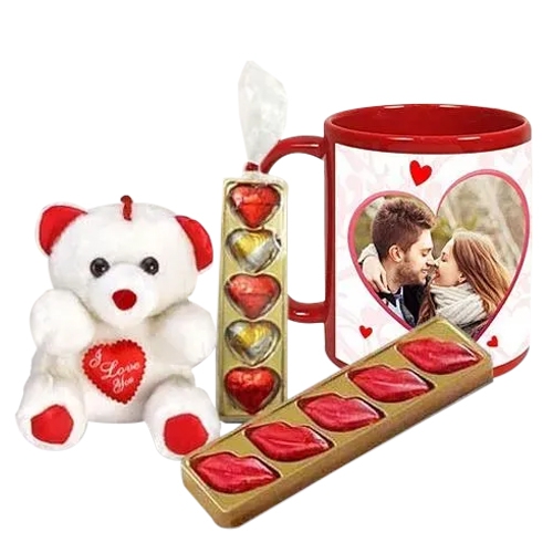 Amazing Personalized Photo Mug Love Hamper for Valentines Day