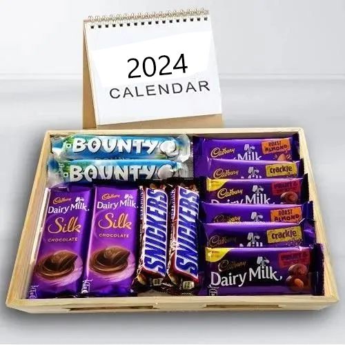 Delightful New Year Chocos N Assortments Gift Hamper