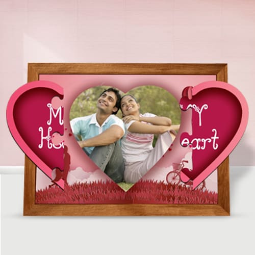 Remarkable Personalized Magnetic Heart Photo Frame Remarkable Personalized Magnetic Heart Photo Frame