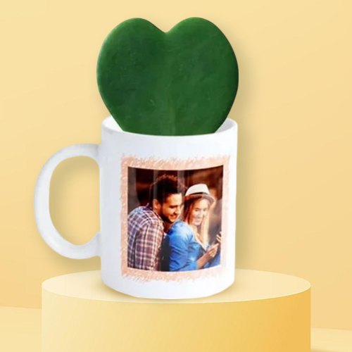 Amazing Hoya Heart Plant in Personalized Coffee Mug