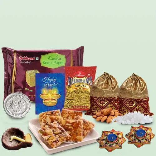 Superb Sweets n Dry Fruits Gift Box for Diwali Celebration