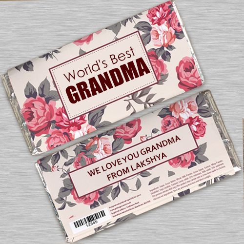 Personalized Cadbury Dairy Milk Silk Chocolate Bar for Grandma Personalized Cadbury Dairy Milk Silk Chocolate Bar for Grandma