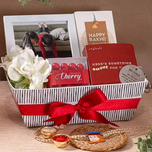Cherry Dragee Rakhi Hamper Cherry Dragee Rakhi Hamper