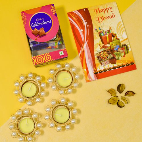 Diwali Special Diya N Chocolate Box