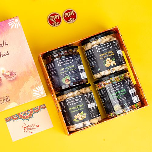 Card And Diwali Treats Combo Card And Diwali Treats Combo