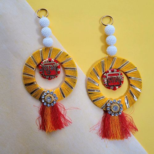 Stunning Shubh Laabh Hanging Duo